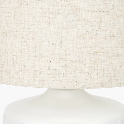 Flora White Floral Ceramic Table Lamp | Small Table Lamp