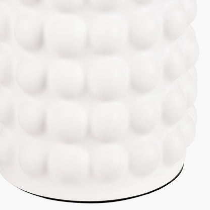 Sohan White Bobbled Ceramic Tall Table Lamp Base