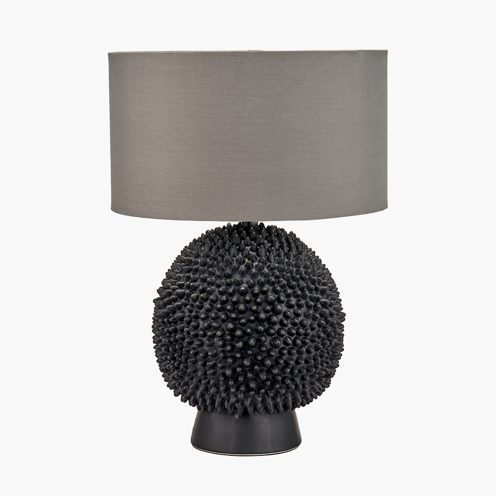 Wrenley Black Ceramic Sea Urchin Table Lamp Base