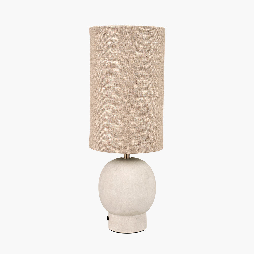 Althea Sandstone Table Lamp | Neutral Textured Lamp
