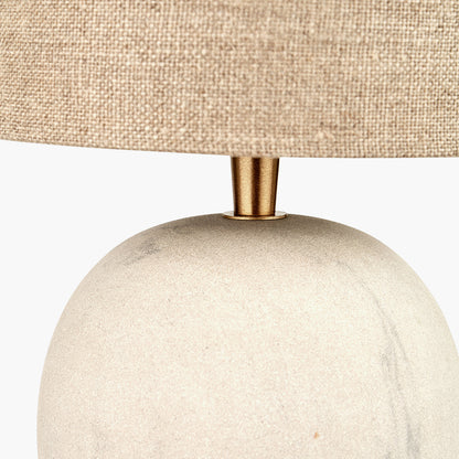 Althea Sandstone Table Lamp | Neutral Textured Lamp