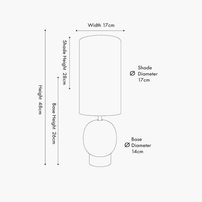 Althea Sandstone Table Lamp | Neutral Textured Lamp