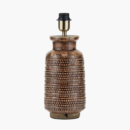 Theano Dot Design Brown Glaze Tall Table Lamp Base