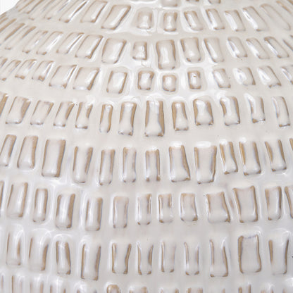Signe Warm White Textured Ceramic Table Lamp | Statement Table Lamp