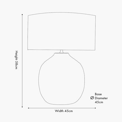 Signe Warm White Textured Ceramic Table Lamp | Statement Table Lamp
