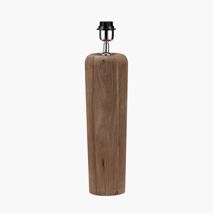 Inaya Natural Tapered Large Wood Table Lamp Base