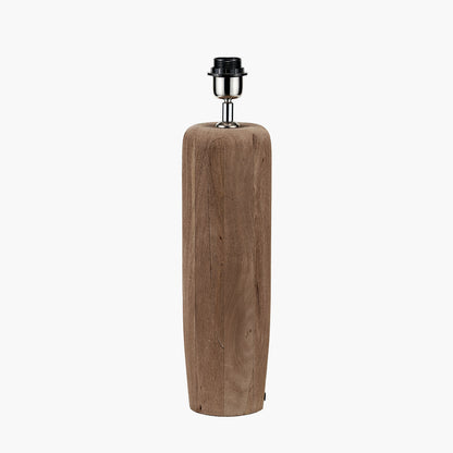 Inaya Natural Tapered Large Wood Table Lamp Base