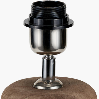 Inaya Natural Tapered Wood Table Lamp Base