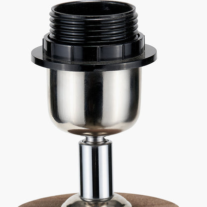 Esha Natural Conical Wood Table Lamp Base