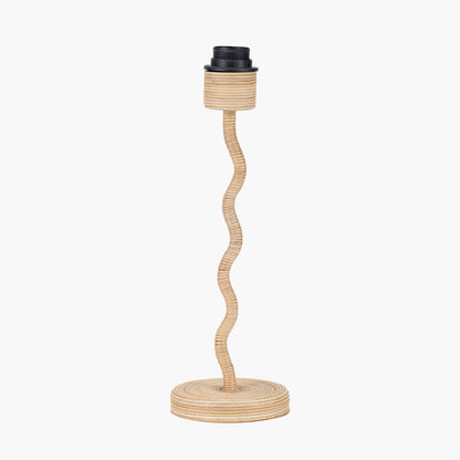 Palau Rattan Wave Table Lamp Base