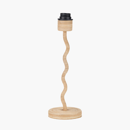 Palau Rattan Wave Table Lamp Base