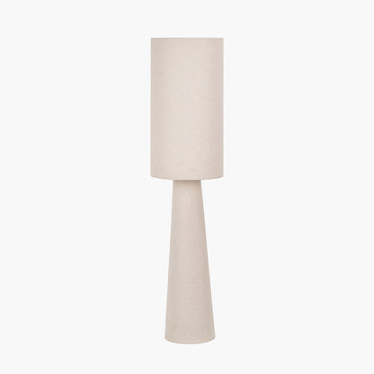Mirissa White Handloom Fabric Table Lamp | Neutral Table Lamp UK