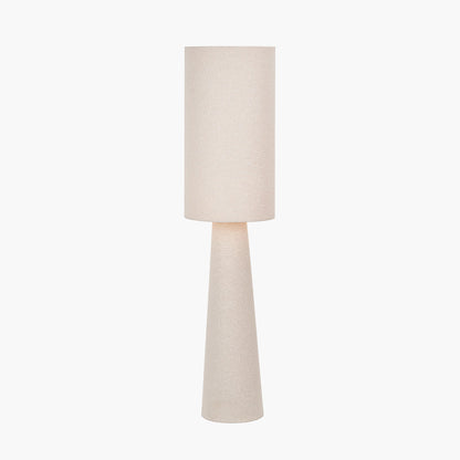 Mirissa White Handloom Fabric Table Lamp | Neutral Table Lamp UK