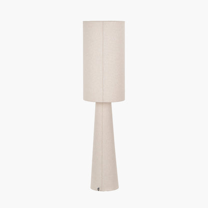 Mirissa White Handloom Fabric Table Lamp | Neutral Table Lamp UK