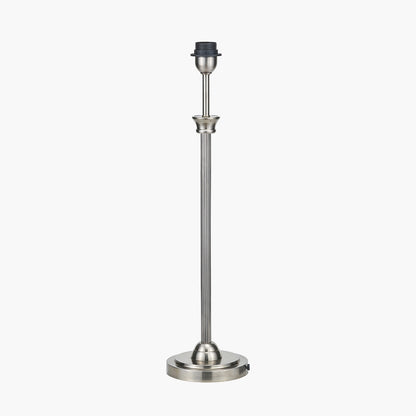 Salvatore Antique Silver Metal Table Lamp Base