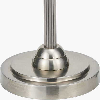 Salvatore Antique Silver Metal Table Lamp Base