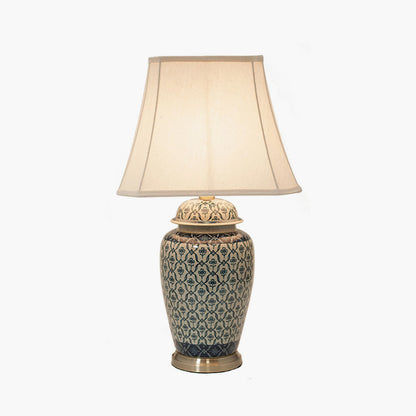 Chika Blue & White Ginger Jar Table Lamp | Ceramic Table Lamp UK