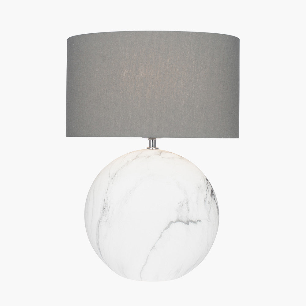 Crestola Large Marble Effect Ceramic Table Lamp | Statement Table Lamp