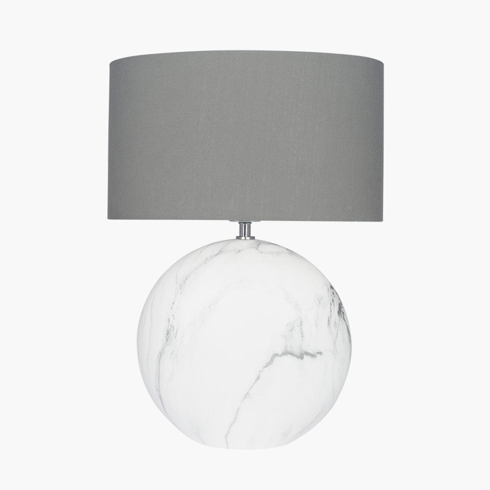 Crestola Large Marble Effect Ceramic Table Lamp | Statement Table Lamp
