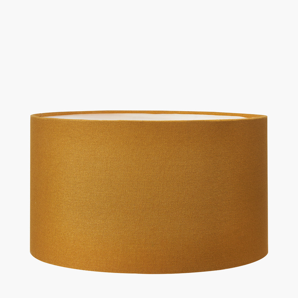 Dempsey Mustard Velvet & Antique Gold Table Lamp