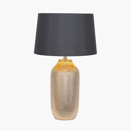 Nova Gold Textured Ceramic Table Lamp | Gold Table Lamp