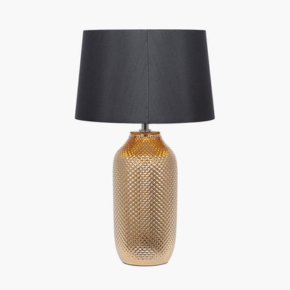 Nova Gold Textured Ceramic Table Lamp | Gold Table Lamp