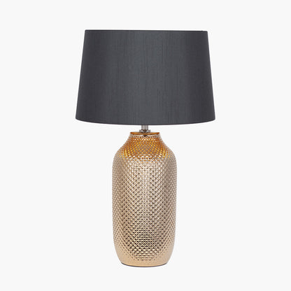Nova Gold Textured Ceramic Table Lamp | Gold Table Lamp