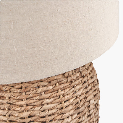 Shop the Acer Natural Woven Small Table Lamp with an ivory textured jute shade, adding both style and texture to your home. Shop online now at www.nobleandnook.co.uk