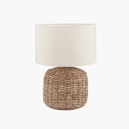 Shop the Acer Natural Woven Small Table Lamp with an ivory textured jute shade, adding both style and texture to your home. Shop online now at www.nobleandnook.co.uk