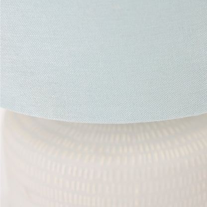 Kai Duck Egg Textured Ceramic Table Lamp | Scandi Coastal Lamp