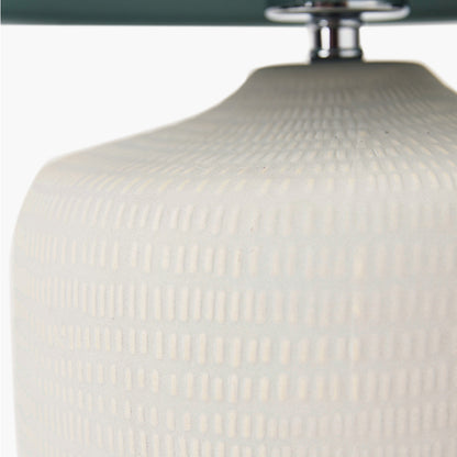 Kai Duck Egg Textured Ceramic Table Lamp | Scandi Coastal Lamp