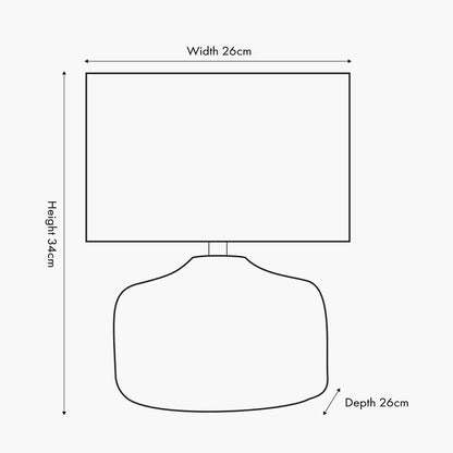 Kai Duck Egg Textured Ceramic Table Lamp | Scandi Coastal Lamp