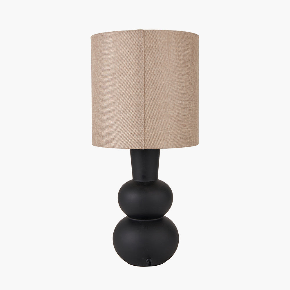 Aaliyah Black Ceramic Bottle Table Lamp | Modern Table Lamp