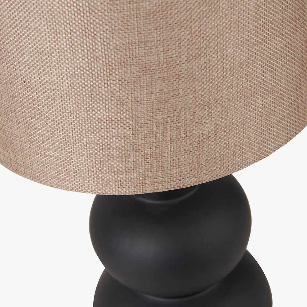 Aaliyah Black Ceramic Bottle Table Lamp | Modern Table Lamp