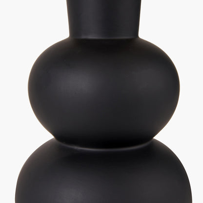 Aaliyah Black Ceramic Bottle Table Lamp | Modern Table Lamp