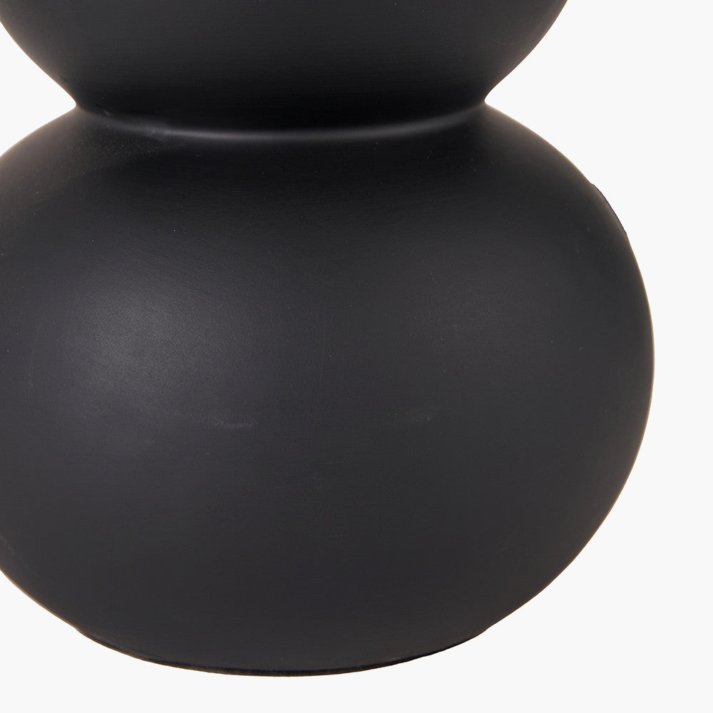 Aaliyah Black Ceramic Bottle Table Lamp | Modern Table Lamp