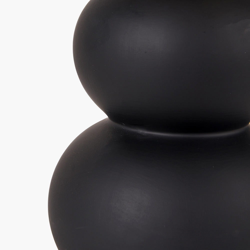 Aaliyah Black Ceramic Bottle Table Lamp | Modern Table Lamp