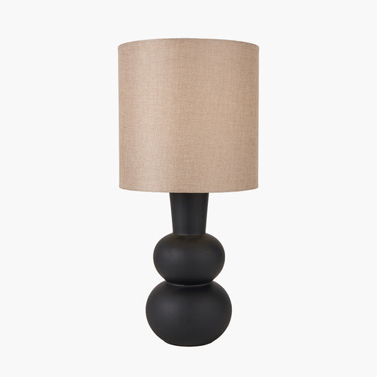 Aaliyah Black Ceramic Bottle Table Lamp | Modern Table Lamp