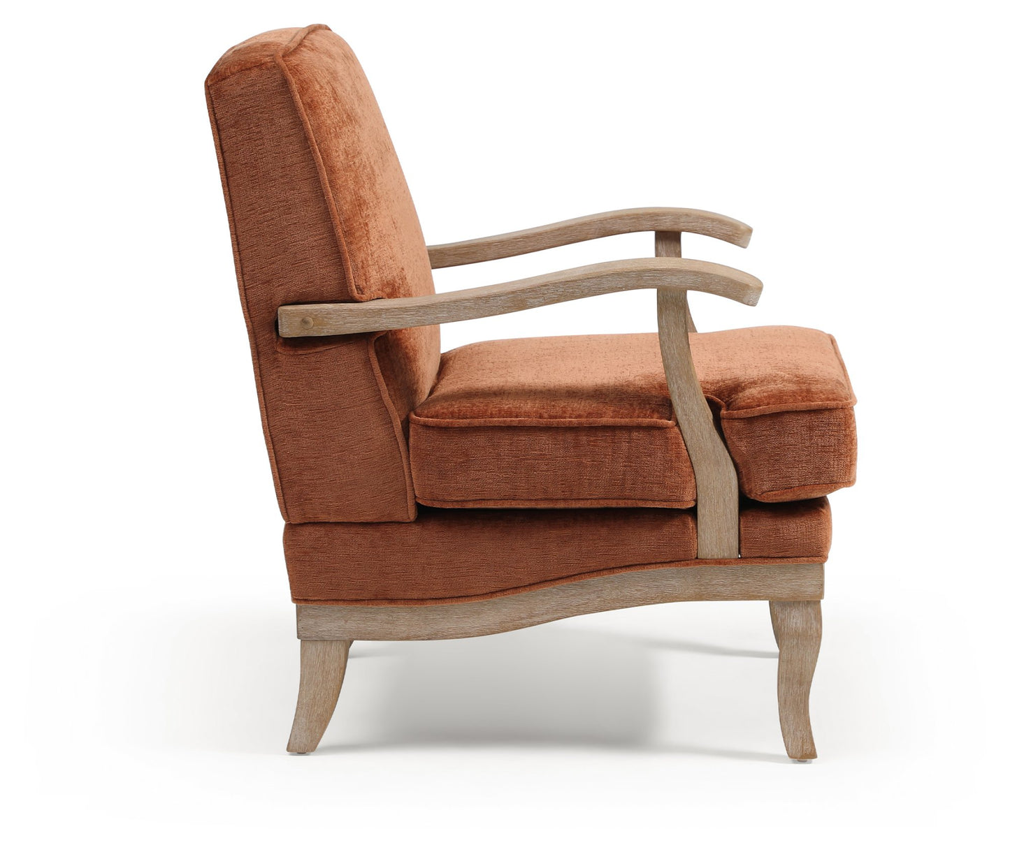 The Colwell Chair in Terracotta Distressed Chenille