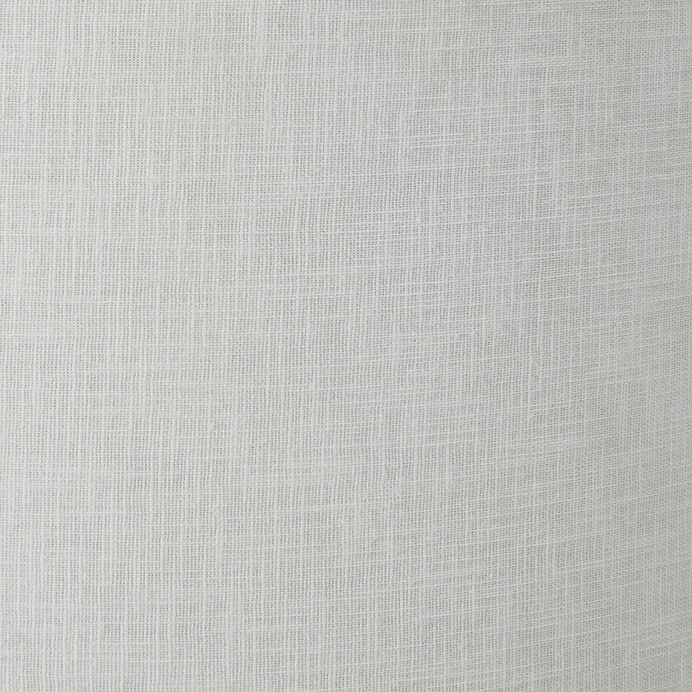 Langston Satin Brass Metal Column Floor Lamp with White Linen Shade