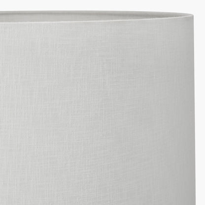 Whitby Grey Wash Wood Tapered 4 Post Floor Lamp with White Linen Shade