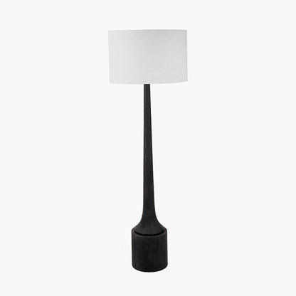 The tall, hand-finished mango wood base contrasts beautifully with the crisp white linen shade, perfect for modern or transitional décor schemes. Available today at www.nobleandnook.co.uk