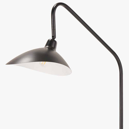 Toulon Black Metal Task Floor Lamp | Modern Reading Floor Lamp