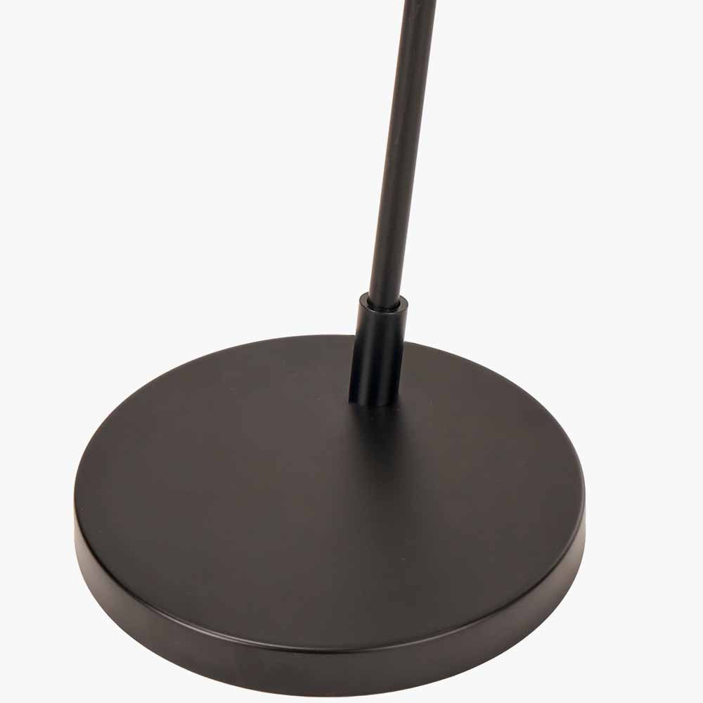 Toulon Black Metal Task Floor Lamp | Modern Reading Floor Lamp