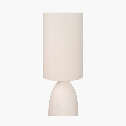 Erika White Vintage Textured Ceramic Floor Lamp