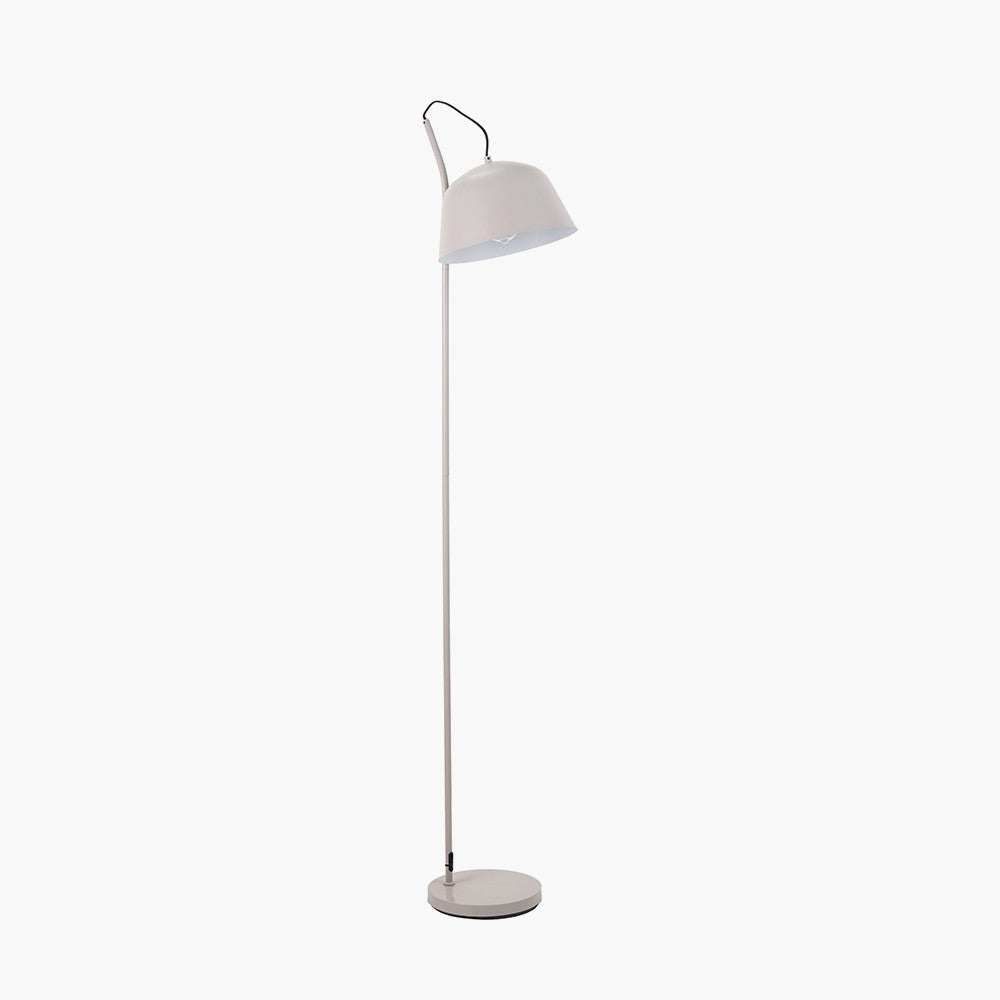 Amalie Grey Metal Retro Task Floor Lamp | Adjustable Modern Reading Lamp