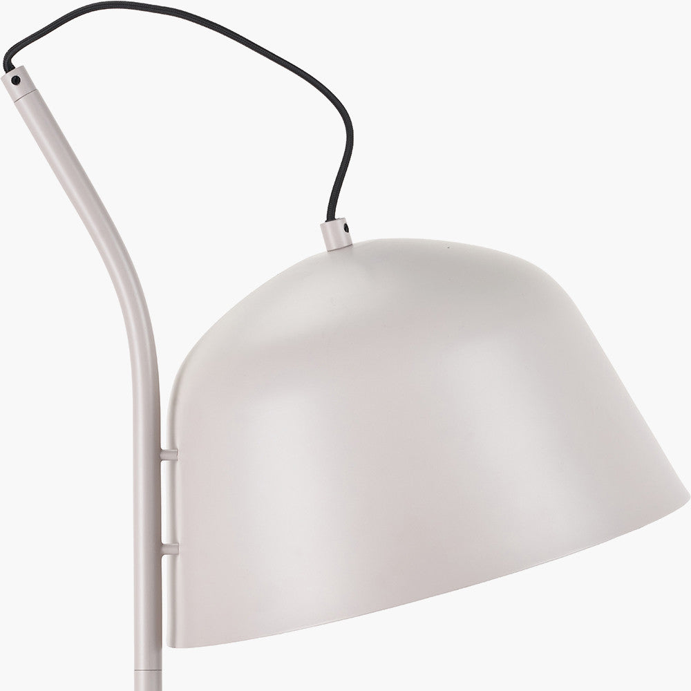 Amalie Grey Metal Retro Task Floor Lamp | Adjustable Modern Reading Lamp