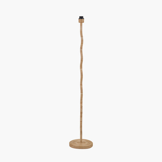 Palau Rattan Wave Floor Lamp Base