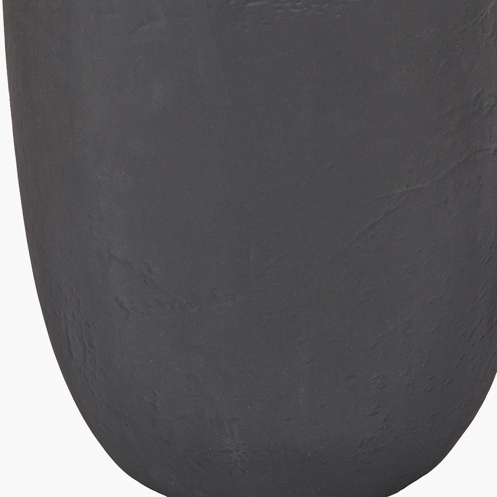Erika Black Vintage Textured Ceramic Floor Lamp | Modern Rustic & Industrial Lighting