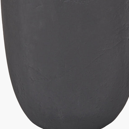 Erika Black Vintage Textured Ceramic Floor Lamp | Modern Rustic & Industrial Lighting